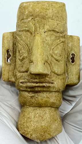 古代中国 紅山三星堆産玉頭像 紀元前3500年~1150年 i119623|世界の紙幣・金・銀・銅 ラフテル