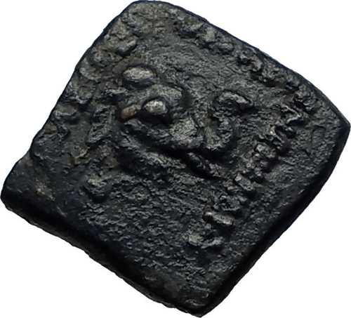 メナンドロス1世ソテル 紀元前155年 古代インド地域 インド・ギリシャのコイン エレファントクラブ i67974|世界の紙幣・金・銀・銅 ラフテル