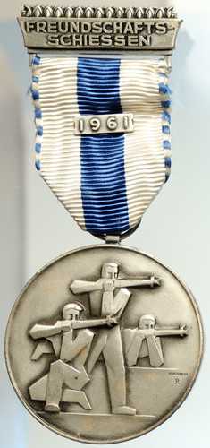 1961年スイス射撃祭 ヴィンテージ スイスリボン賞メダル i105300｜世界の紙幣・金・銀・銅 ラフテル 70,400円
