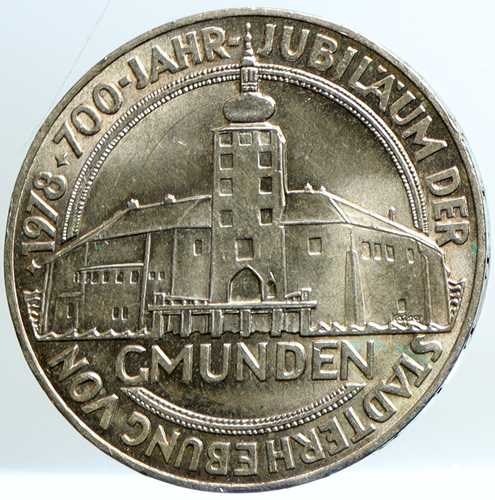 1978年 オーストリア グムンデン村 ヴィンテージ プルーフ銀貨 100シリング i101457｜世界の紙幣・金・銀・銅 ラフテル