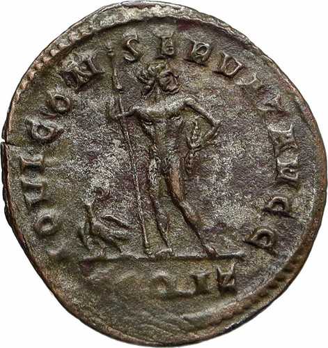 ディオクレティアヌス帝 古代ローマ 292年 本物 ローマ硬貨 ユピテルイーグル i84734｜世界の紙幣・金・銀・銅 ラフテル