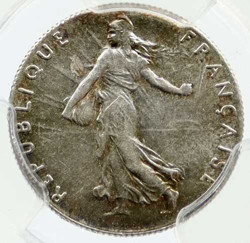 1898年 フランス 種まきをする女 純銀製 50サンチーム フランス硬貨 PCGS i114987|世界の紙幣・金・銀・銅 ラフテル