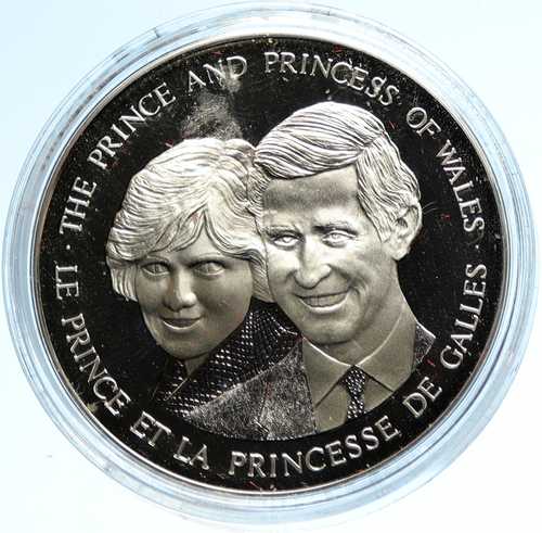 1983年 カナダ ウェールズ公夫妻 ヴィンテージ プルーフ銀メダル i103673｜世界の紙幣・金・銀・銅 ラフテル 143,000円