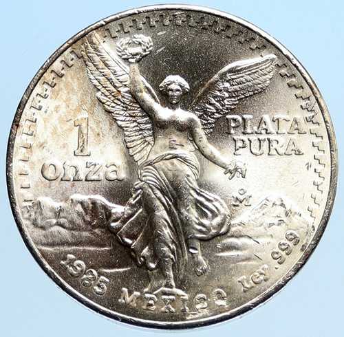 1985年 メキシコ 大型 3.6cm オンサ ビクトリーイーグル トロイ銀貨 メキシココイン i96945｜世界の紙幣・金・銀・銅 ラフテル