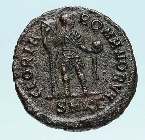 ARCADIUS w Globe と Christian Chi-Rho Labarum 392AD 古代ローマのコイン i8｜世界の紙幣・金・銀・銅 ラフテル