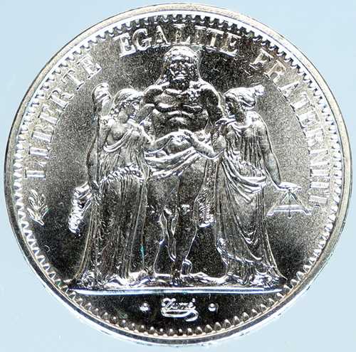 1965年 フランス 大型ヘラクレスのモットー入り ヴィンテージ 銀貨 10フラン フランス硬貨 i98447｜世界の紙幣・金・銀・銅 ラフテル