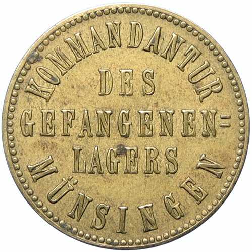 1914年 ドイツ 捕虜 第一次世界大戦 ムンジンゲン トークン 200ペニヒ i100861｜世界の紙幣・金・銀・銅 ラフテル