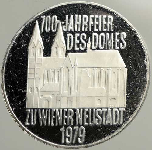 1979年 オーストリア ウィーン大聖堂 ノイシュタット PRF 銀貨 100シリング i102481｜世界の紙幣・金・銀・銅 ラフテル