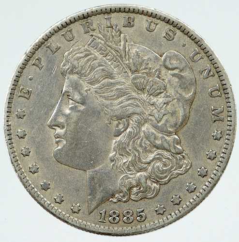 1885年 アメリカ合衆国 イーグル オールドシルバー モーガンドル硬貨 i117130|世界の紙幣・金・銀・銅 ラフテル
