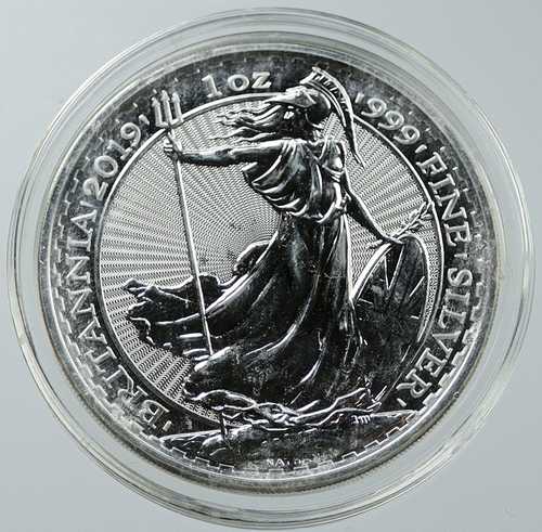 2019年 イギリス エリザベス2世 ブリタニア 銀貨 1オンス 2ポンド i116513｜世界の紙幣・金・銀・銅 ラフテル