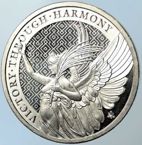 2021年 セントヘレナ イギリス エリザベス2世 銀貨 勝利 i100732｜世界の紙幣・金・銀・銅 ラフテル
