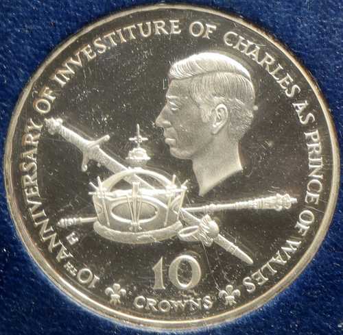 1979年 タークス・カイコス諸島 チャールズ皇太子10周年記念 プルーフ銀貨 10クラウン i102532|世界の紙幣・金・銀・銅 ラフテル