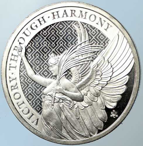 2021年 セントヘレナ イギリス エリザベス2世 銀貨 勝利 i100727｜世界の紙幣・金・銀・銅 ラフテル