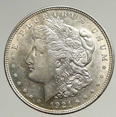 1921年 P アメリカ合衆国 オールドイーグル銀貨 モーガンドル硬貨 i93687｜世界の紙幣・金・銀・銅 ラフテル