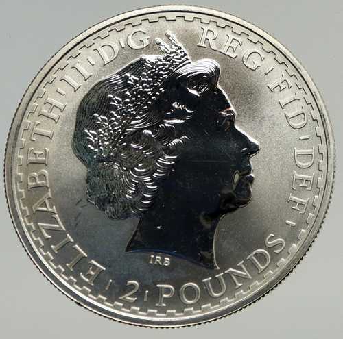 2000年 オーストラリア イギリス エリザベス2世 英国 トライデント オズ 銀貨 2ポンド i93405｜世界の紙幣・金・銀・銅 ラフテル