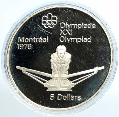 1974年 カナダ モントリオールオリンピック ボート競技 銀貨 5枚 i103522｜世界の紙幣・金・銀・銅 ラフテル 143,000円