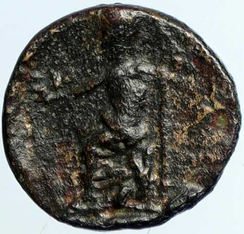 紀元前350年～100年 本物の古代ギリシャ都市コイン ゼウスの玉座 i102282｜世界の紙幣・金・銀・銅 ラフテル