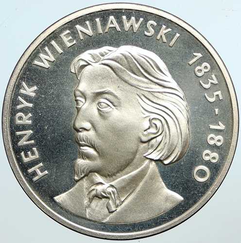 1979年ポーランド プルーフ銀貨 ポーランドのヴァイオリニスト、ヘンリク・ヴィエニャフスキ i101364｜世界の紙幣・金・銀・銅 ラフテル