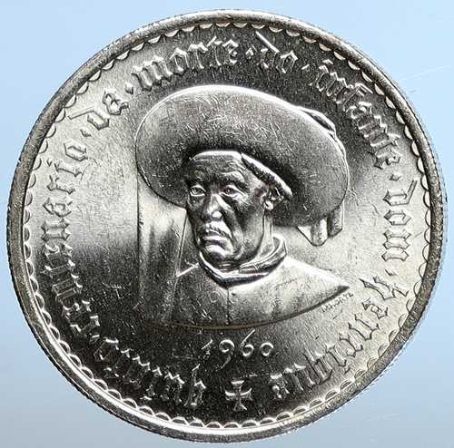 1960年 ポルトガル エンリケ航海王子 20エスクード アンティーク銀貨 i111305|世界の紙幣・金・銀・銅 ラフテル