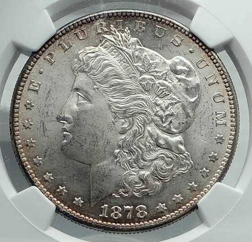 1878年 アメリカ合衆国 銀貨 モーガンドル イーグル NGC MS i78872｜世界の紙幣・金・銀・銅 ラフテル