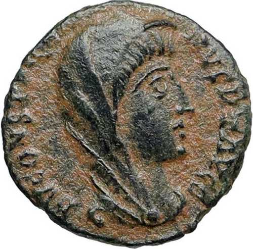 ディヴス聖コンスタンティヌス1世大帝 347年 本物の古代ローマコイン i86724|世界の紙幣・金・銀・銅 ラフテル