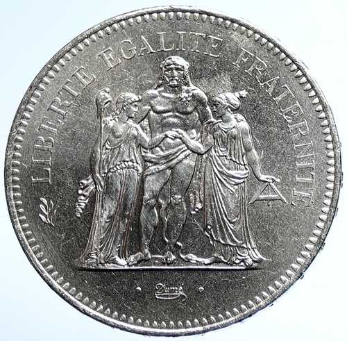 1978年 フランス 大型ヘラクレス モットー プルーフ 銀貨 50フラン フランス硬貨 i107737｜世界の紙幣・金・銀・銅 ラフテル