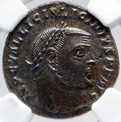 リキニウス1世 古代ローマコイン 313年 ヘラクレア ジュピターイーグル NGC i82898|世界の紙幣・金・銀・銅 ラフテル