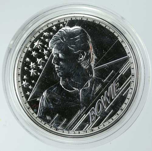 2021年 イギリス エリザベス2世 デヴィッド・ボウイ 銀貨 1オンス 2ポンド i116494｜世界の紙幣・金・銀・銅 ラフテル
