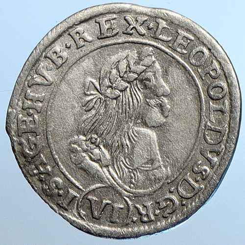 1670年 ハンガリー王レオポルド1世 マドンナ・イエス 6 クライチャル アンティーク銀貨 i110204｜世界の紙幣・金・銀・銅 ラフテル