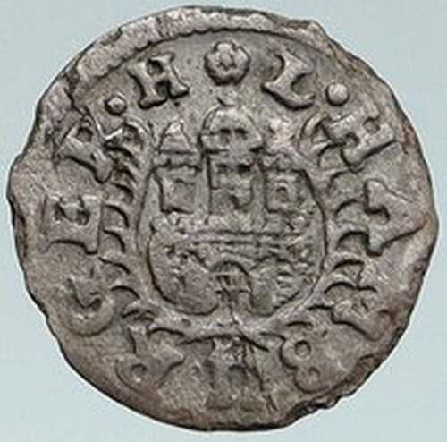 1675年 ドイツ ドイツ諸邦 ハンブルク城 アンティーク 銀貨 ゼクスリング i87549｜世界の紙幣・金・銀・銅 ラフテル