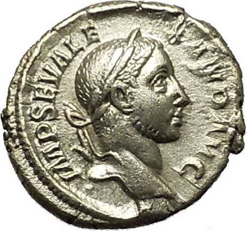 セウェルス・アレクサンダー 230年 本物の古代ローマ銀貨 ROMA Cult i39829｜世界の紙幣・金・銀・銅 ラフテル