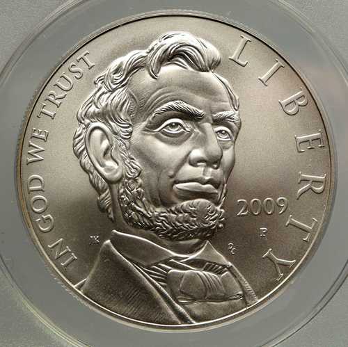 2009年 アメリカ合衆国大統領エイブラハム・リンカーン 20世紀型マットシルバー ドル硬貨 ANACS i93367｜世界の紙幣・金・銀・銅 ラフテル 109,450円