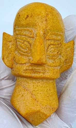 古代中国　紅山三星堆産玉頭像　紀元前3500年～1150年　i119571｜世界の紙幣・金・銀・銅 ラフテル 109,450円