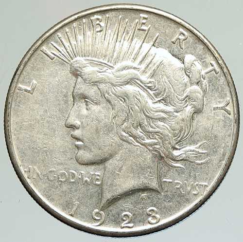 1923年S アメリカ合衆国アンティークシルバーピースダラー米国コイン 自由と鷲 i111925｜世界の紙幣・金・銀・銅 ラフテル