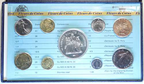 1978 フランス HERCULES 50 10 5 1 FRANCS & サンタイム 9 コイン セット 1 はシルバー i107940|世界の紙幣・金・銀・銅 ラフテル
