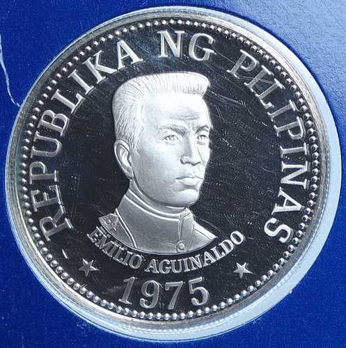 1975年 フィリピン エミリオ・アギナルド ヴィンテージ プルーフ シルバー 25ペソ硬貨 i114580｜世界の紙幣・金・銀・銅 ラフテル