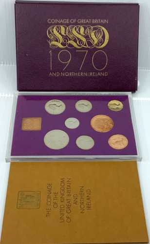1970年 イギリス エリザベス2世 プルーフコインコレクション 9枚セット i115142｜世界の紙幣・金・銀・銅 ラフテル 126,500円