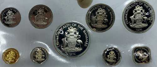1974年 バハマ イギリス エリザベス2世女王 シェルマーリン 9枚セット 銀貨4枚 i116656｜世界の紙幣・金・銀・銅 ラフテル 169,000円