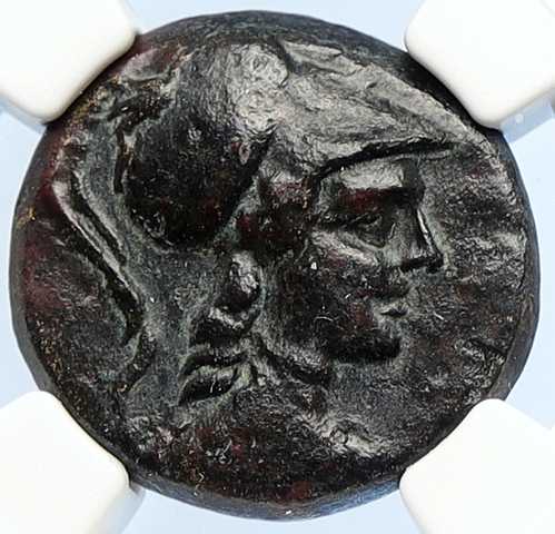 アパメイア・フリュギア 紀元前88年 アテナ・ジェミニ・キャップス・イーグル 古代ギリシャコイン NGC i106048｜世界の紙幣・金・銀・銅 ラフテル