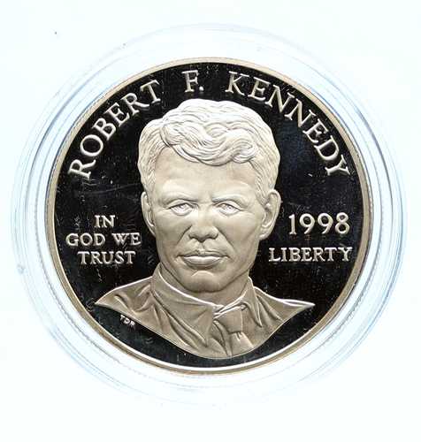 1998年 S アメリカ合衆国 米国司法長官 ロバート・F・ケネディ プルーフ銀貨 i96387｜世界の紙幣・金・銀・銅 ラフテル