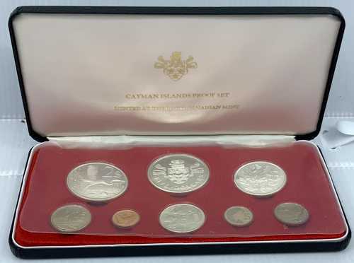 1974年 ケイマン諸島 エリザベス2世女王 プルーフコイン8枚セット（うち3枚は銀貨） i116666｜世界の紙幣・金・銀・銅 ラフテル
