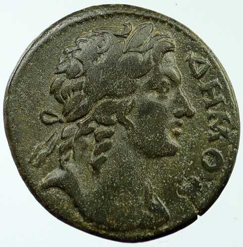 フリギアのヒエロポリス　本物の古代ギリシャ硬貨（紀元200～300年）　デモス・ヘロ i117960｜世界の紙幣・金・銀・銅 ラフテル 169,000円