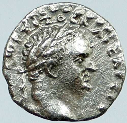 ティトゥス（ウェスパシアヌスの息子）古代ローマ銀貨 カエサレア カッパドキア i118026｜世界の紙幣・金・銀・銅 ラフテル