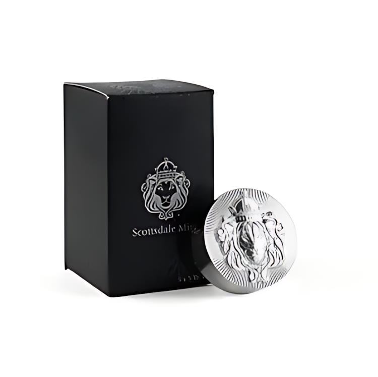 楽天市場】5 x 5オンス シルバー スタッカー ラウンド by Scottsdale