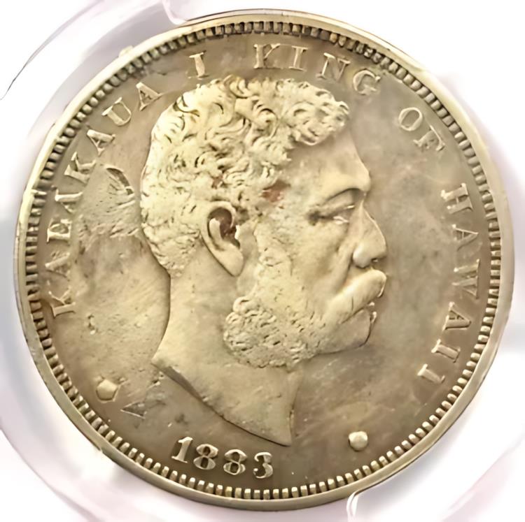 楽天市場】1883 ハワイ カラカウア ドル 1 ドル硬貨 - 認定 NGC