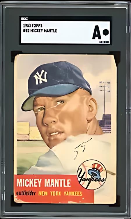 楽天市場】1953 トップス ミッキー マントル ヤンキース カード #82