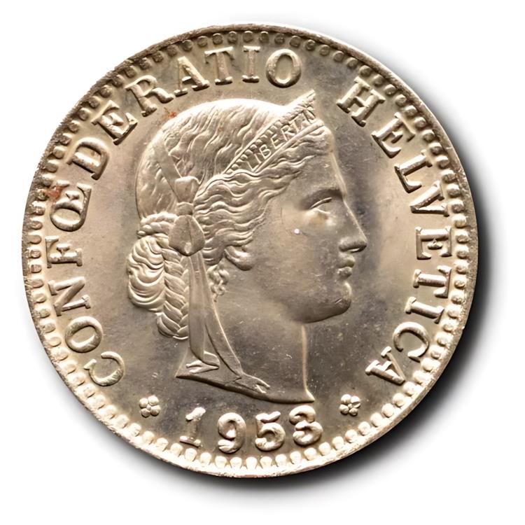 1933年スイス20ラッペンアンティークコイン 1933年スイス20ラッペンアンティークコイン （イギリス 1925年