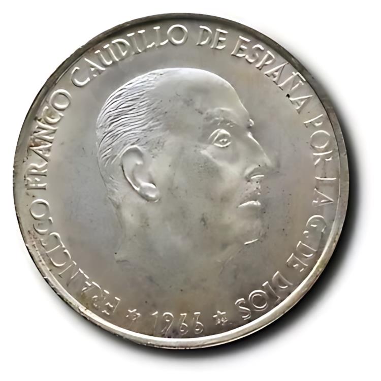 【エラー】フランシスコ・フランコスペイン1ペセタ硬貨1953 楽天市場】1953 スペイン ペセタ フランシスコ フランコ MS-64