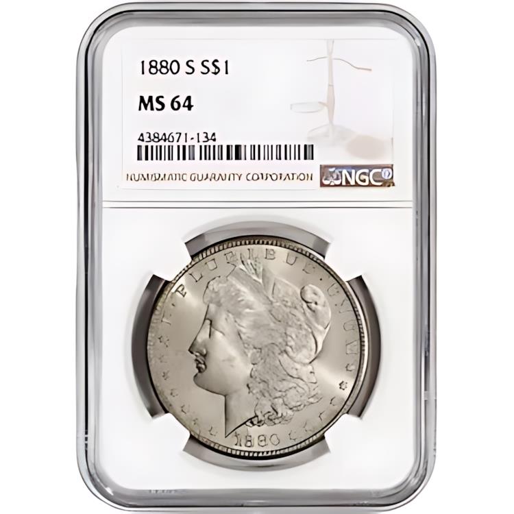 楽天市場】U.S.A. アメリカ 1ドル 銀貨 1880 モルガンダラー CC