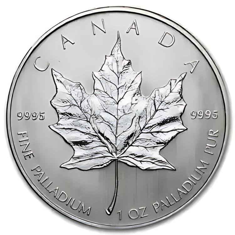 楽天市場】カナダ パラジウム メープル リーフ - 1 オンス - $50